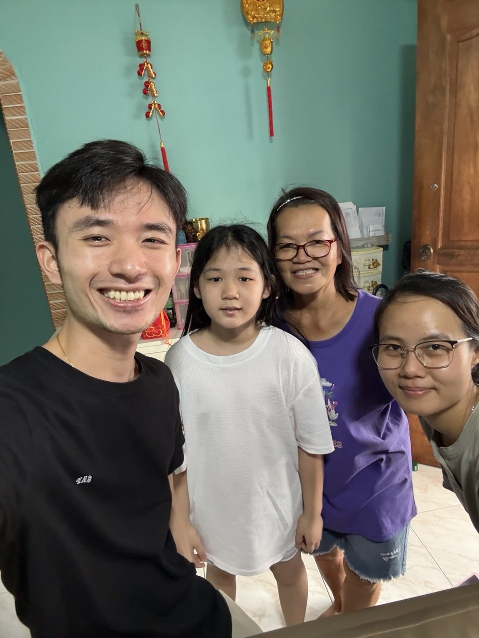Zac Lim with clients at property viewing